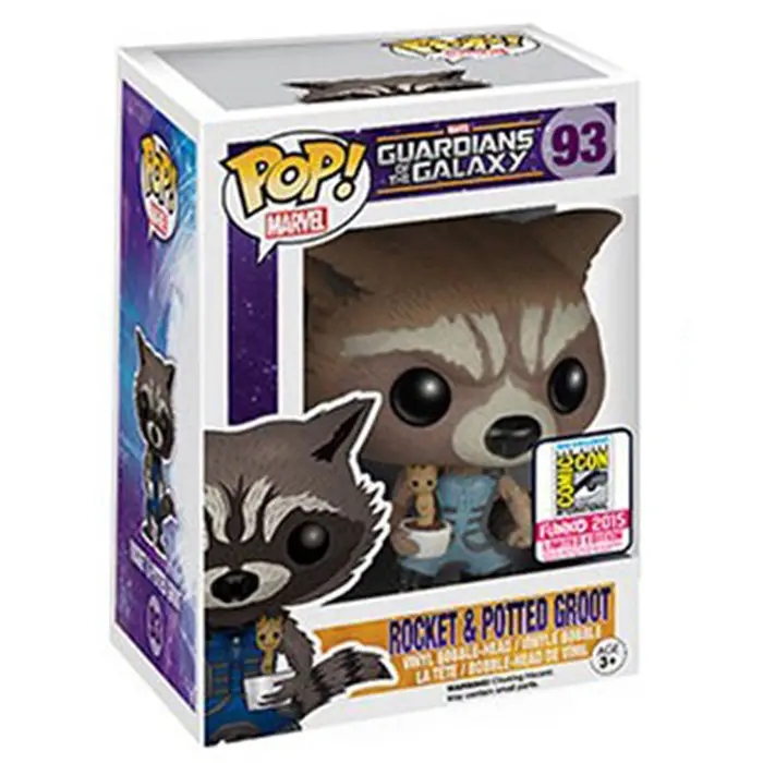Figurine pop Rocket Raccoon et Potted Groot - Les Gardiens De La Galaxie - 2