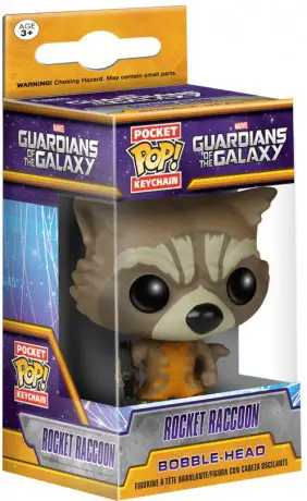 Figurine pop Rocket Raccoon - Porte-clés - Les Gardiens de la Galaxie - 1