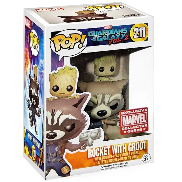Figurine pop Rocket with Groot - Les Gardiens de la Galaxie 2 - 2