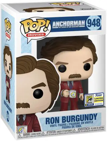 Figurine pop Ron Burgundy - Présentateur vedette : La Légende de Ron Burgundy - 1