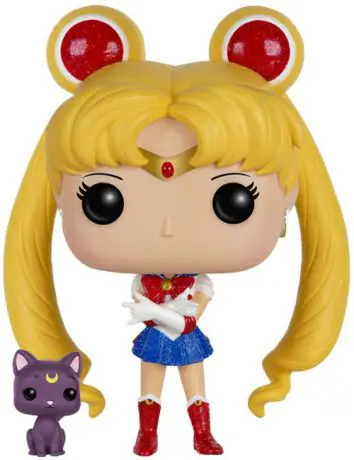 Figurine pop Sailor Moon avec Luna - Pailleté - Sailor Moon - 2