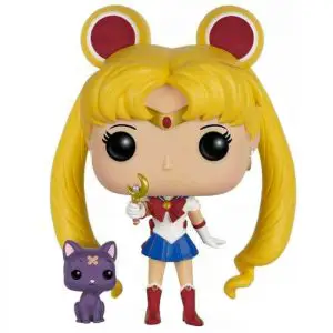 Figurine Sailor Moon avec moon stick et Luna – Sailor Moon- #342