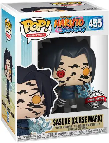 Figurine pop Sasuke avec marque de malédiction - Naruto - 1