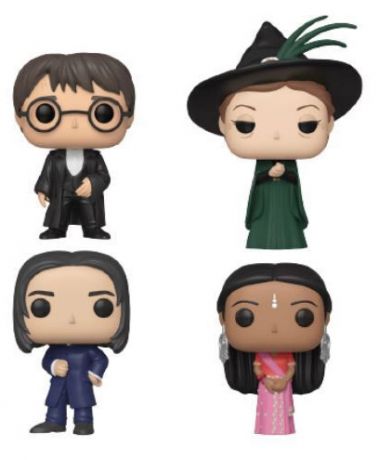 Figurine pop Severus Snape, Harry Potter, Parvati Patil & Minerva McGonagall - Pack 4 - Harry Potter - 2