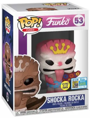 Figurine pop Shocka Rocka blanc - Glow in the Dark - Freddy Funko - 1