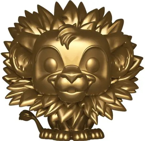 Figurine pop Simba avec Crinière de Feuilles - Or - Le Roi Lion - 2