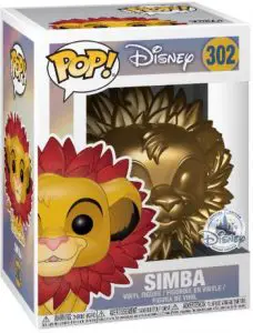 Figurine Simba avec Crinière de Feuilles – Or – Le Roi Lion- #302