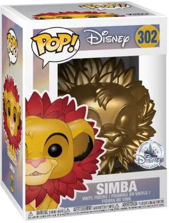 Figurine pop Simba avec Crinière de Feuilles - Or - Le Roi Lion - 1