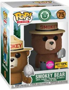 Figurine Smokey Bear – Floqué – Icônes de Pub- #75