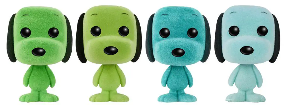 Figurine pop Snoopy couleur menthe - 4 pack - Floqué & Pocket - Snoopy - 2