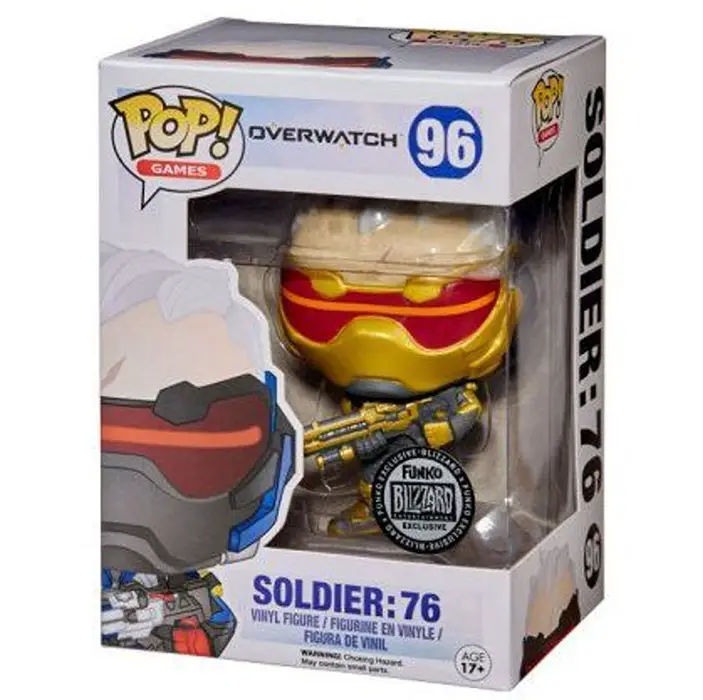 Figurine pop Soldier 76 gold - Overwatch - 2