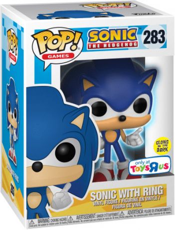 Figurine pop Sonic avec Anneau - Brillant dans le noir - Sonic le Hérisson - 1