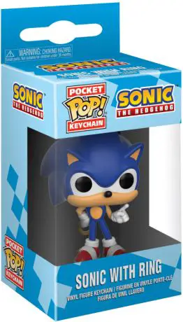 Figurine pop Sonic avec Anneau - Porte-clés - Sonic le Hérisson - 1