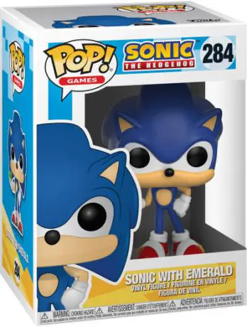 Figurine pop Sonic avec émeraude - Sonic le Hérisson - 1