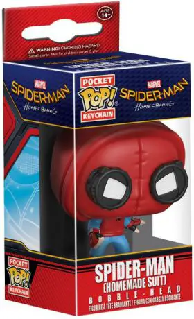Figurine pop Spider-Man avec Costume Fait Maison - Porte-clés - Spider-Man Homecoming - 1
