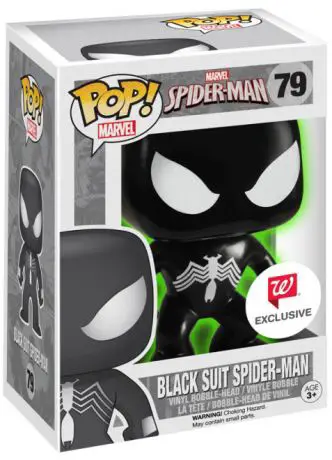 Figurine pop Spider-Man costume noir - Brillant dans le noir - Marvel Comics - 1