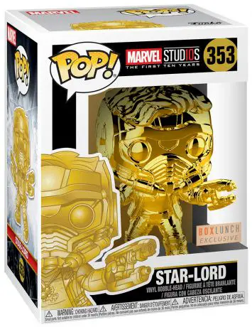 Figurine pop Star-Lord - Chrome Or - Marvel Studios - L'anniversaire des 10 ans - 1