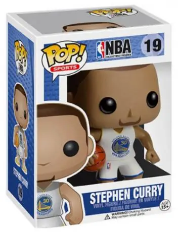 Figurine pop Stephen Curry - Golden State Warriors - Maillot Blanc - NBA - 1