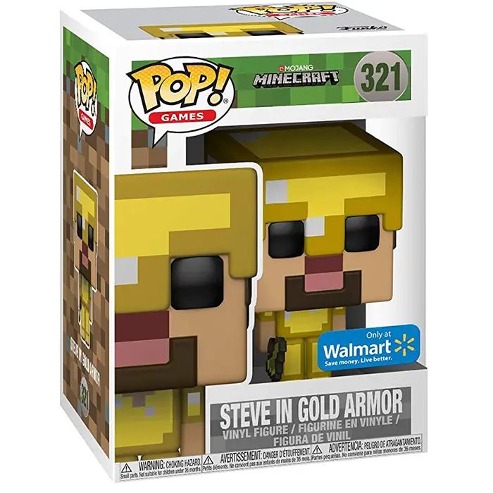 Figurine pop Steve gold armor - Minecraft - 2