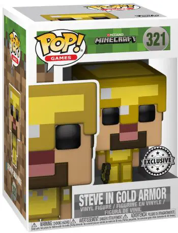 Figurine pop Steve - Or - Minecraft - 1