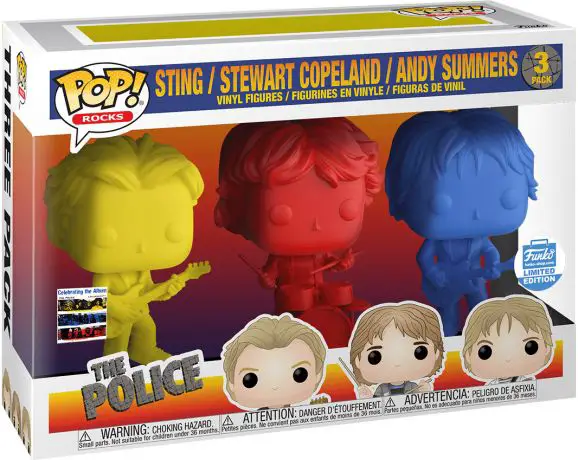 Figurine pop Sting, Stewart Copelant & Andy Summers - 3 pack - The Police - 1