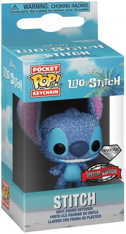 Figurine pop Stitch - Pailleté - Porte-clés - Lilo et Stitch - 1