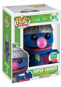 Figurine Super Grover – Floqué – Sesame Street- #1