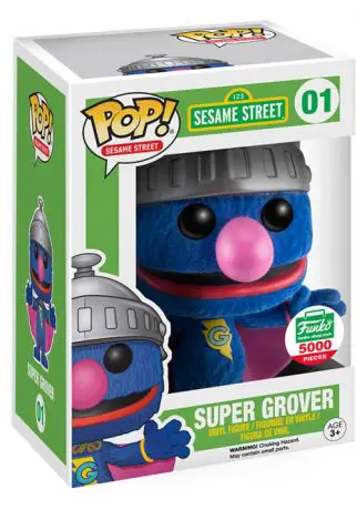 Figurine pop Super Grover - Floqué - Sesame Street - 1