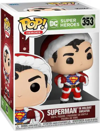 Figurine pop Superman avec Chandail (Noël) - DC Super-Héros - 1