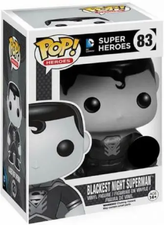 Figurine pop Superman (Blackest Night) - Noir & Blanc - DC Super-Héros - 1