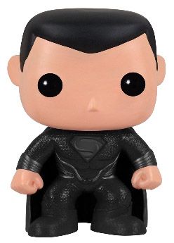 Figurine pop Superman - Costume noir - Man of Steel - 2