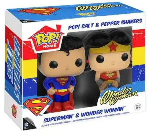 Figurine Superman et Wonder Woman salière et poivrière – DC Comics