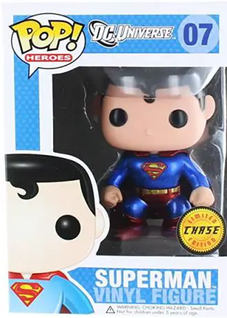 Figurine pop Superman - Métallique et bobble-head - DC Universe - 1