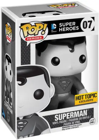Figurine pop Superman - Noir et Blanc - DC Super-Héros - 1