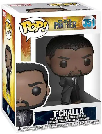 Figurine pop T'Challa - Tenue noire - Black Panther - 1