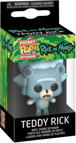 Figurine pop Teddy Rick - Porte-clés - Rick et Morty - 1
