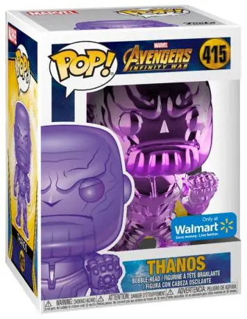 Figurine pop Thanos - Point Serré - Chromé Violet - Avengers Infinity War - 1