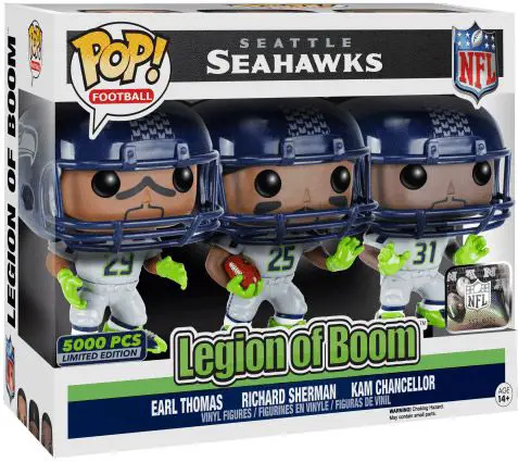 Figurine pop Thomas, Sherman & Chancellor - 3 pack - NFL - 1