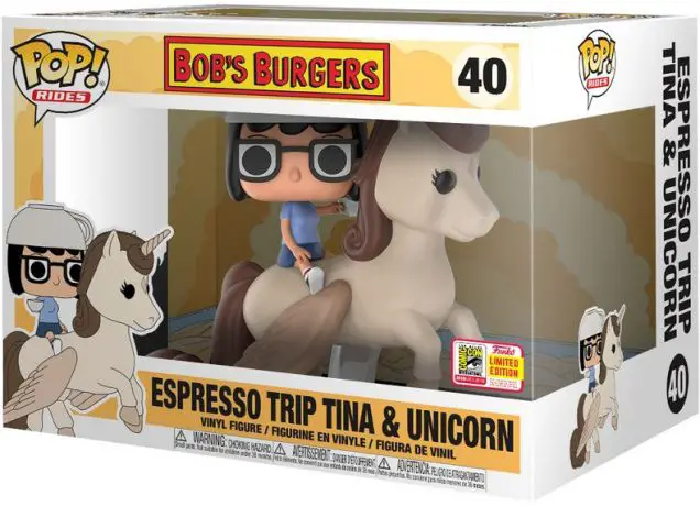 Figurine pop Tina Voyage Expresso et Licorne - Bob's Burgers - 1