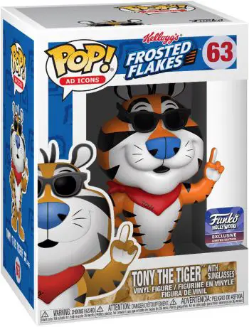 Figurine pop Tony le Tigre avec Lunettes de Soleil - Icônes de Pub - 1