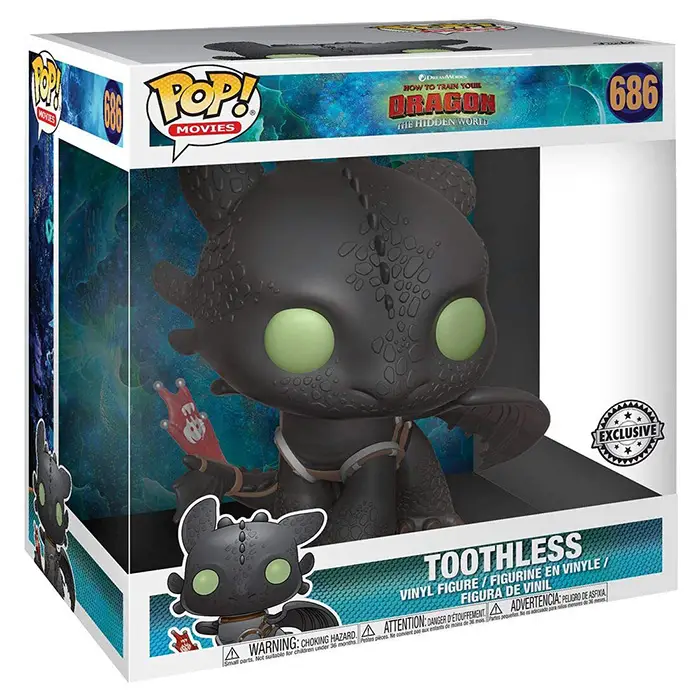 Figurine pop Toothless supersized - Dragons : le monde caché - 2