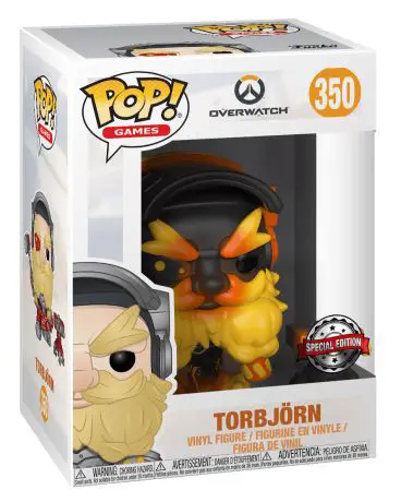 Figurine pop Torbjorn avec tourelle - Skin du Noyau fondu - Overwatch - 1