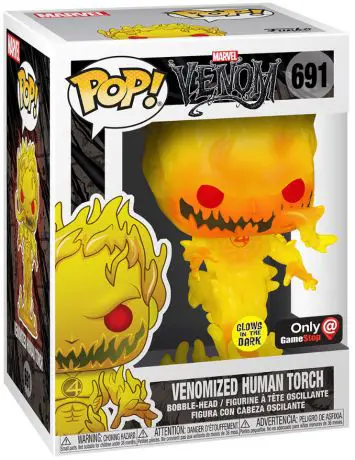 Figurine pop Torche Humaine Vénomisé - Glow In The Dark - Venom - 1