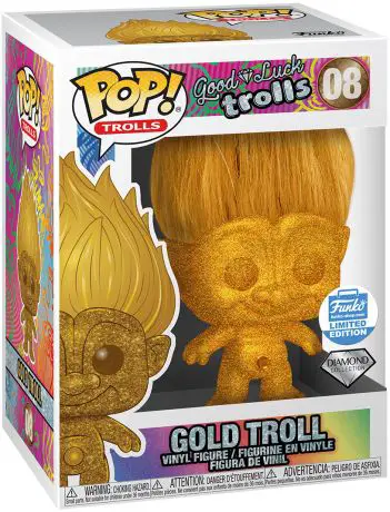 Figurine pop Troll Or - Or & Pailleté - Les Trolls - 1