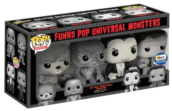 Figurine pop Universal Monsters - Noir et Blanc - 4 pack - Universal Monsters - 1