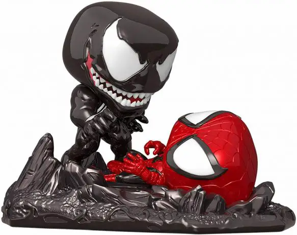 Figurine pop Venom vs. Spider-Man - Métallique - Marvel Comics - 2