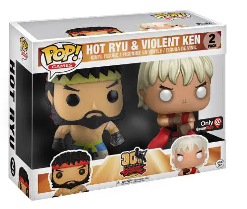 Figurine pop Violent Ken & Hot Ryu - 2 pack - Street Fighter - 1