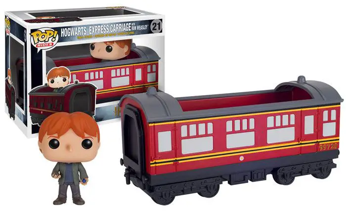 Figurine pop Wagon du Poudlard Express et Ron Weasley - Harry Potter - 1