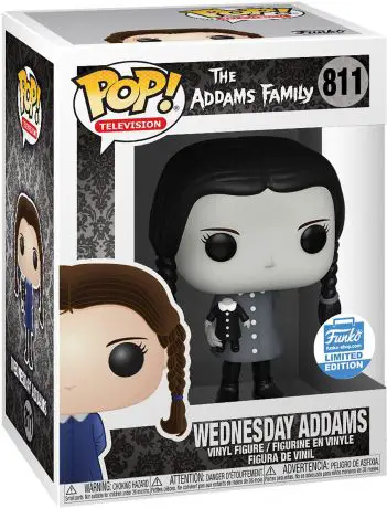 Figurine pop Wednesday Addams - Noir & Blanc - La Famille Addams - 1