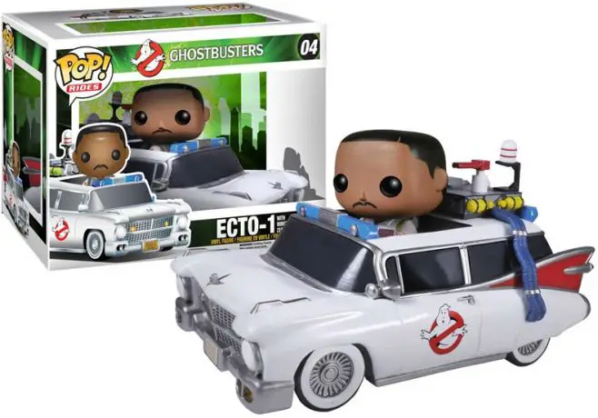 Figurine pop Winston Zeddemore avec Ecto-1 - Ghostbusters - SOS fantômes - 1
